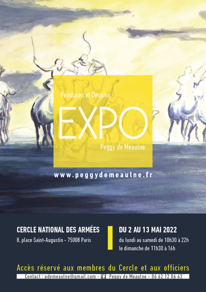 exposition de dessins et peintures au cercle national des armées à Paris
